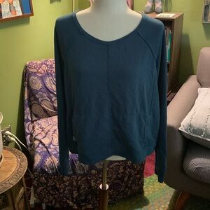 Title Nine Teal Sweatshirt. Size Large.
